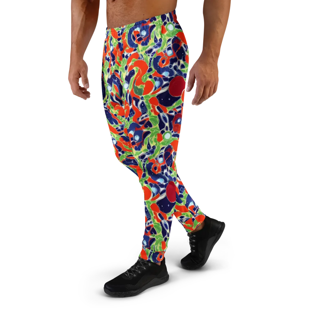 Neon Riviera on Men's Joggers — Left