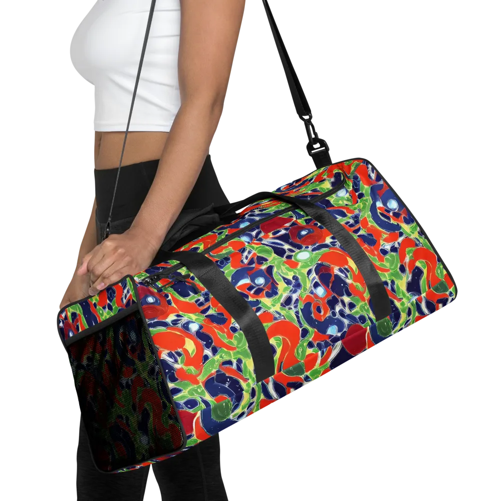 Neon Riviera on Duffle Bag — Front