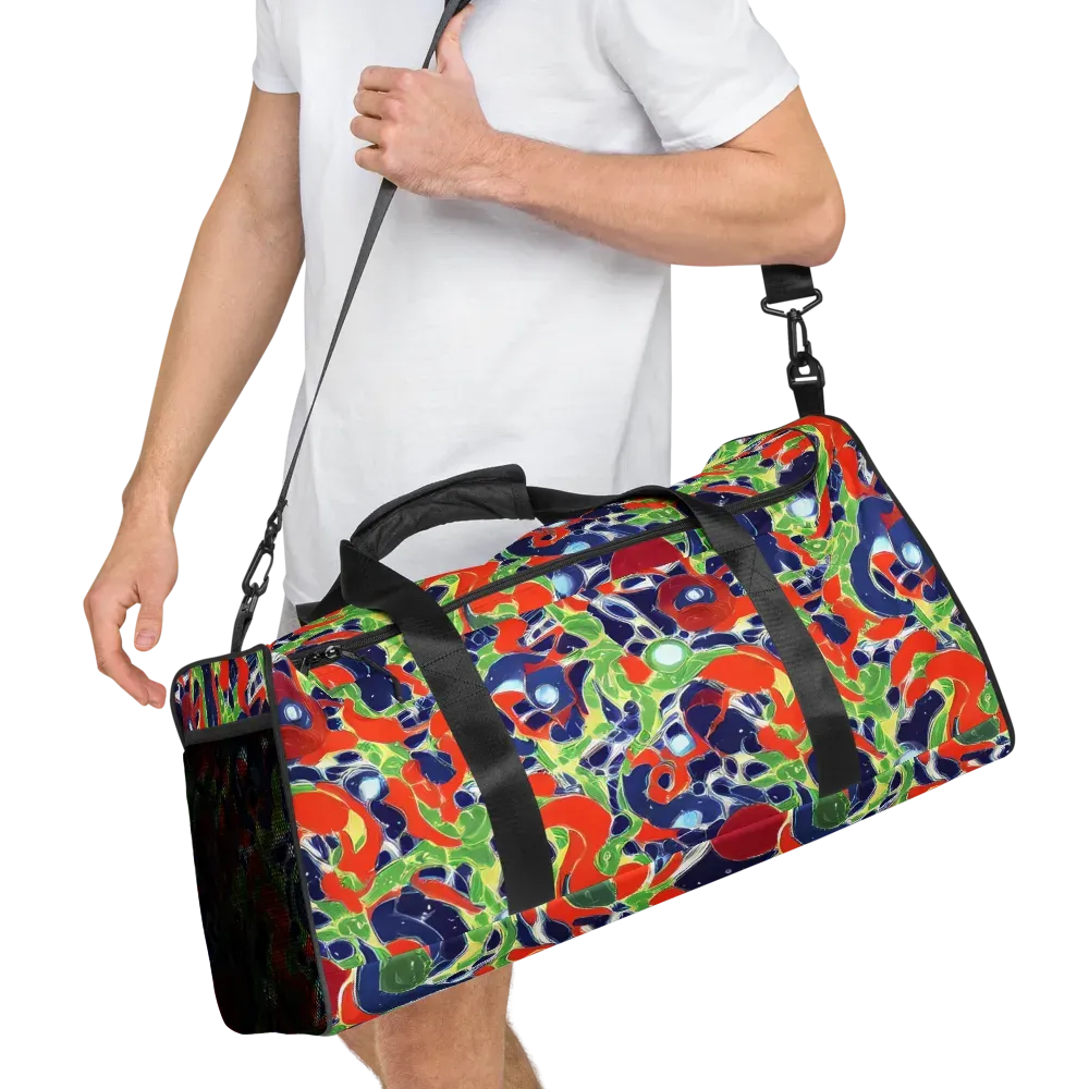 Neon Riviera on Duffle Bag — Right Front