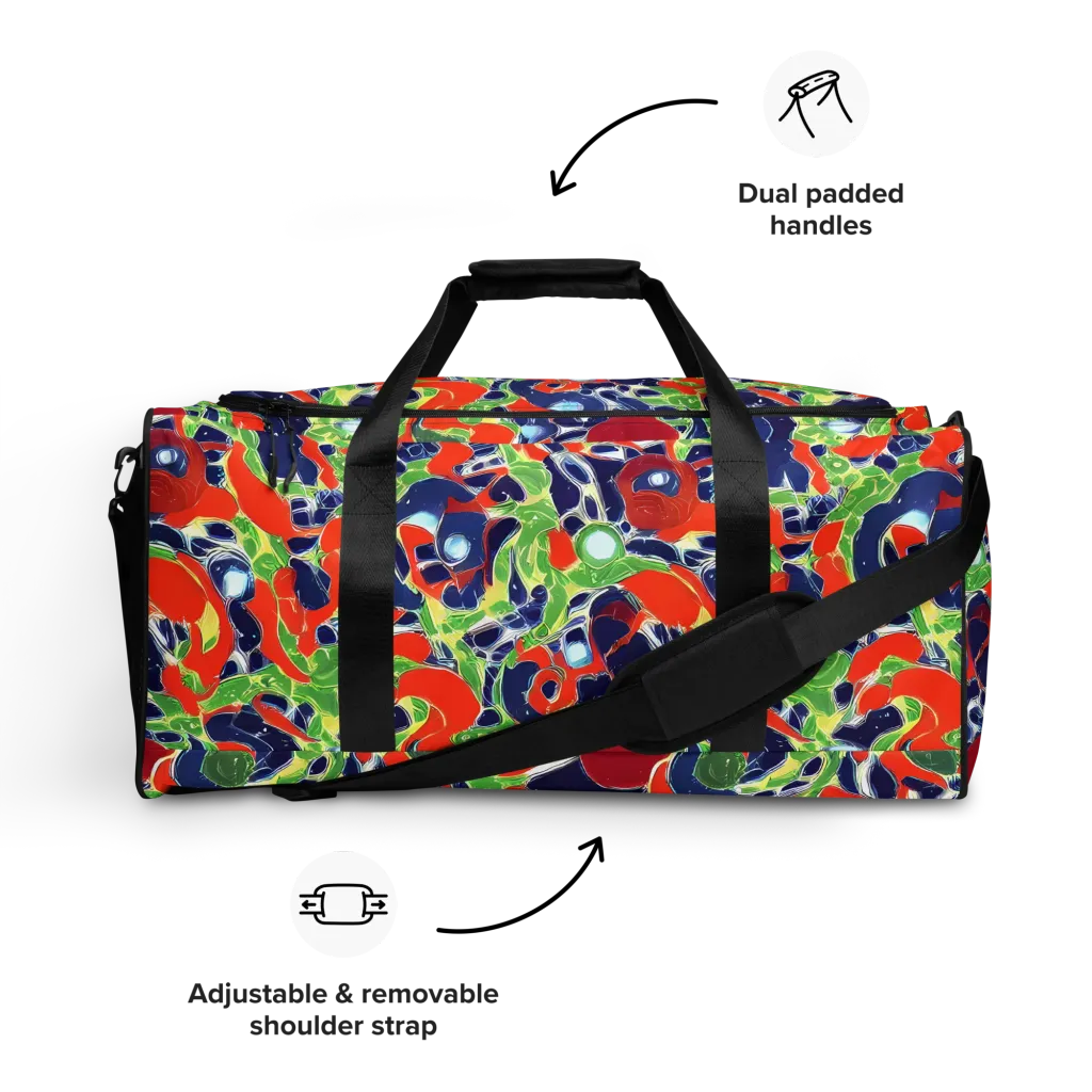 Neon Riviera on Duffle Bag — Front