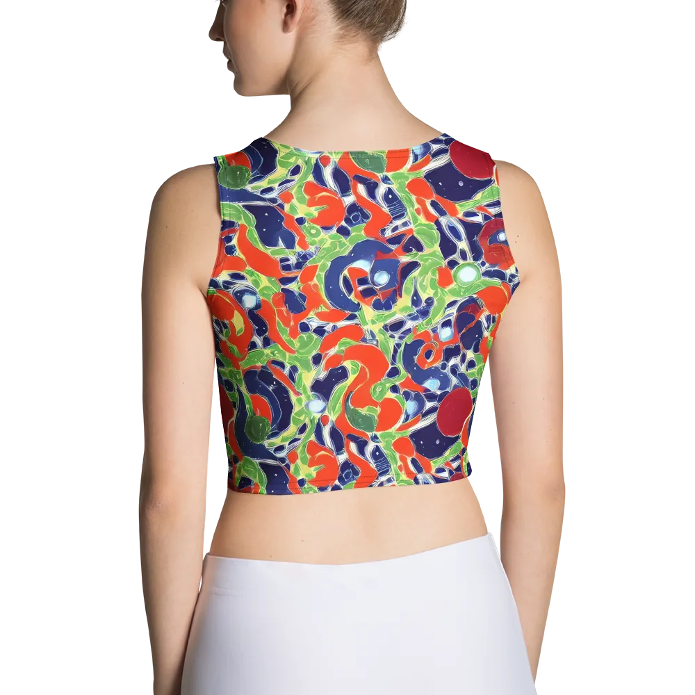 Neon Riviera on Crop Top — Back