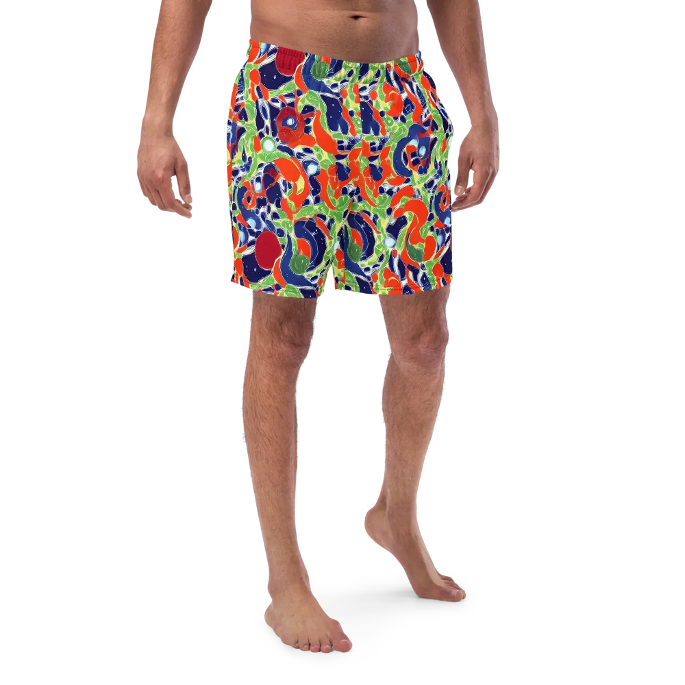 Neon Riviera on Swim Trunks — Front