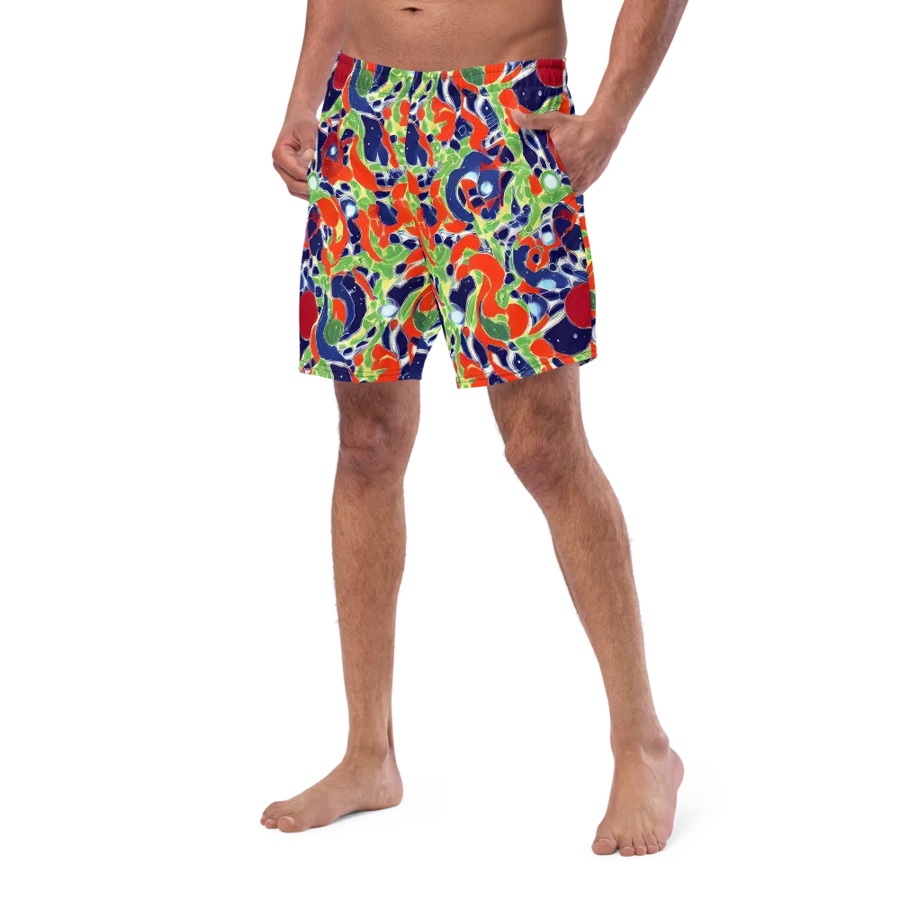 Neon Riviera on Swim Trunks — Left Front