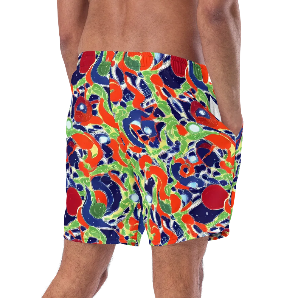 Neon Riviera on Swim Trunks — Right Back