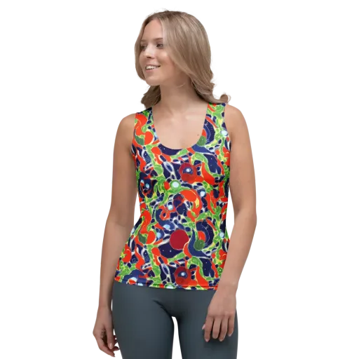 Neon Riviera on a Women's Tank Top