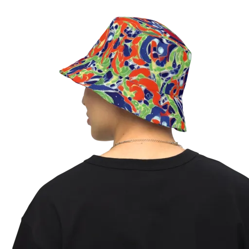 Neon Riviera on a Reversible Bucket Hat
