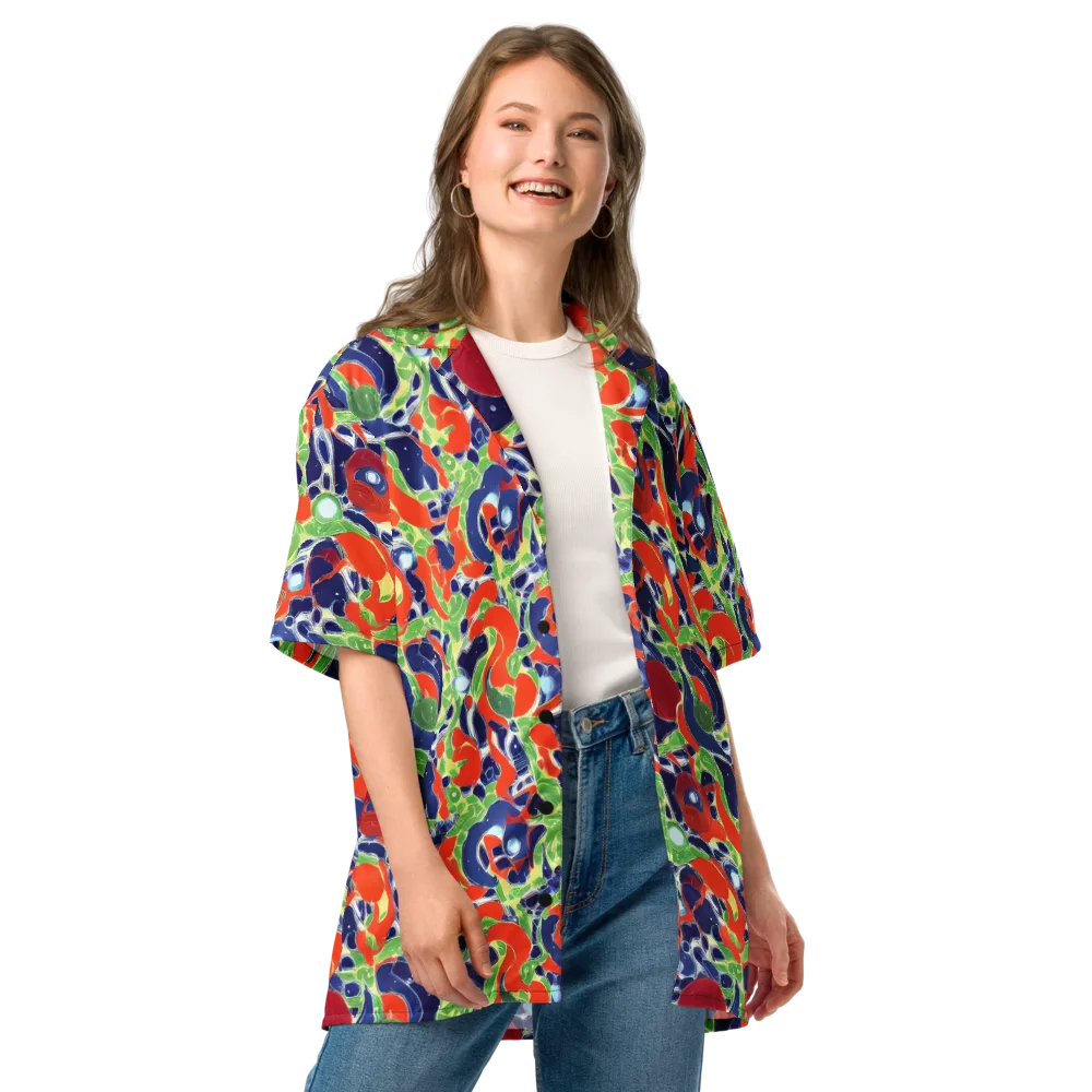 Neon Riviera on Button Shirt — Front