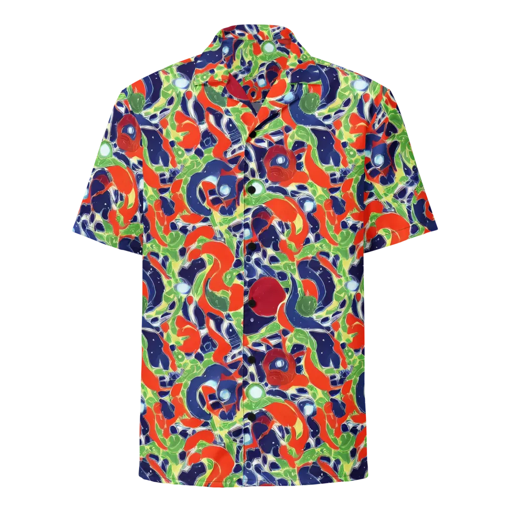 Neon Riviera on Button Shirt — Front