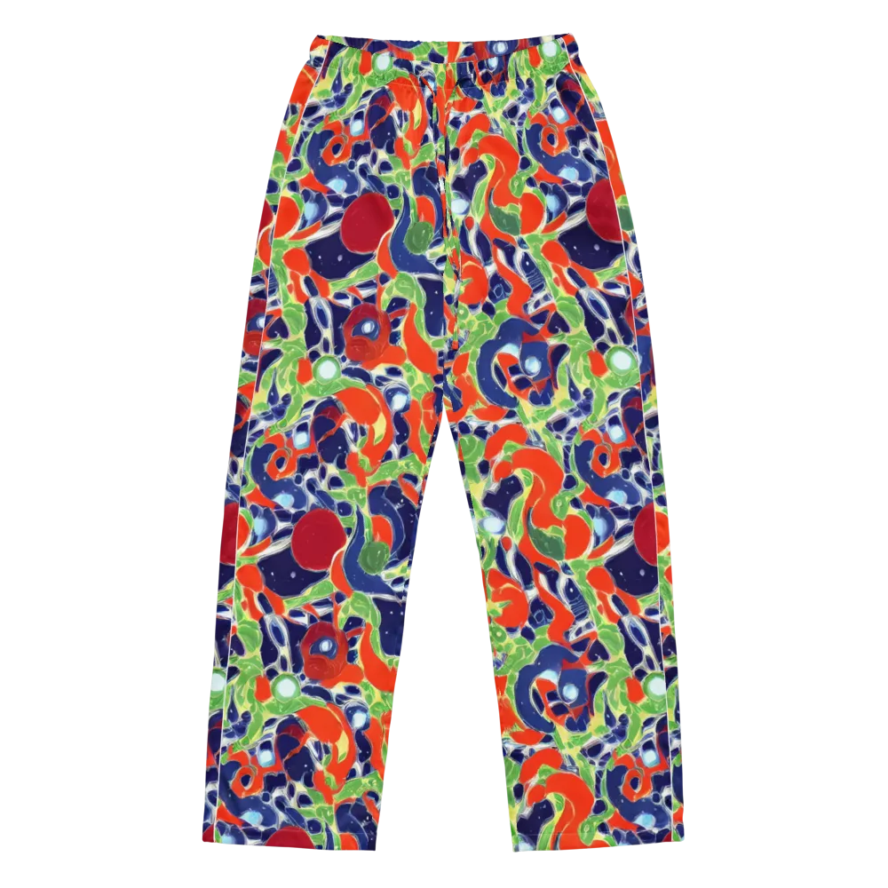 Neon Riviera on Women's Pajama Pants — Front