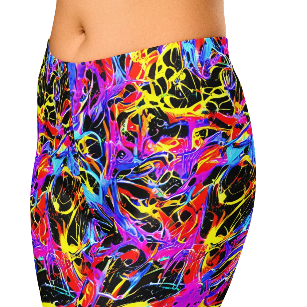 Spectrum Shockwave on Capri Leggings — Zoomed-in