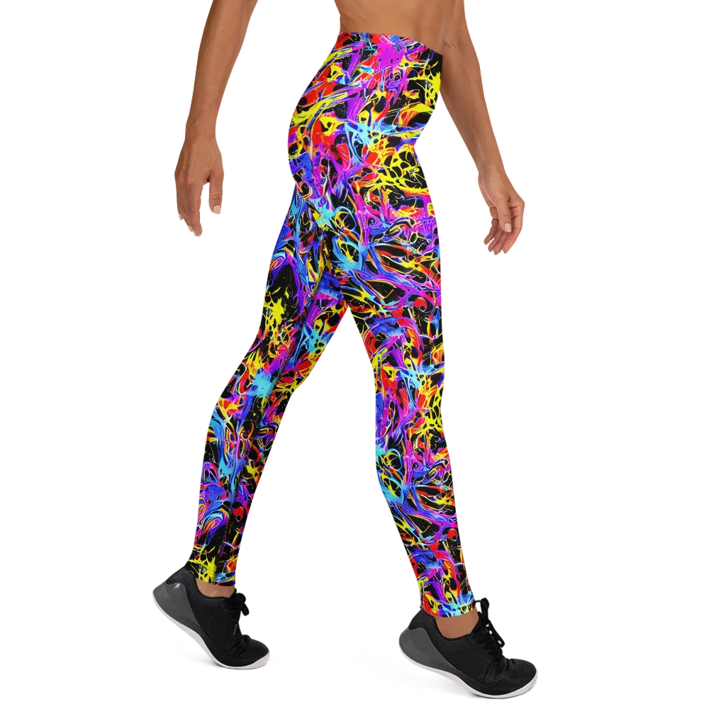 Spectrum Shockwave on Yoga Leggings — Right