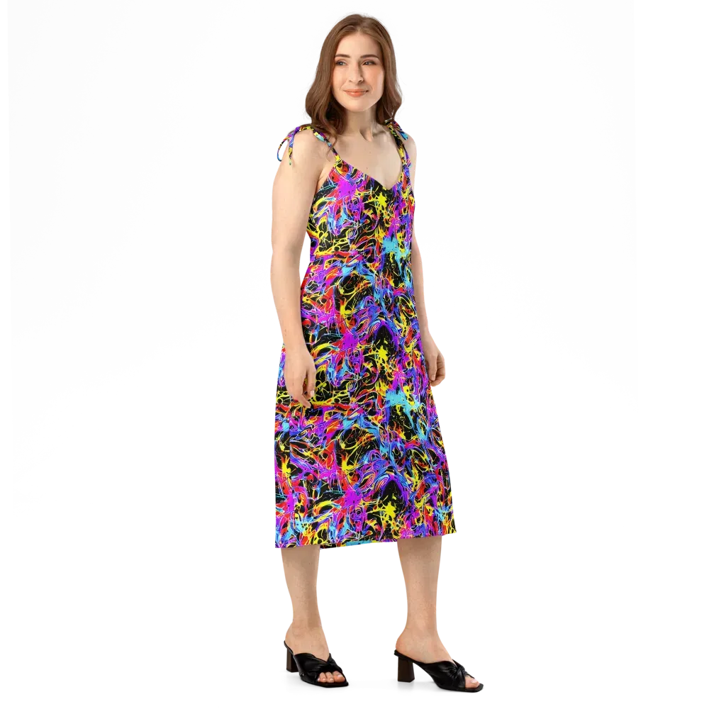 Spectrum Shockwave on Slip Dress — Right Front