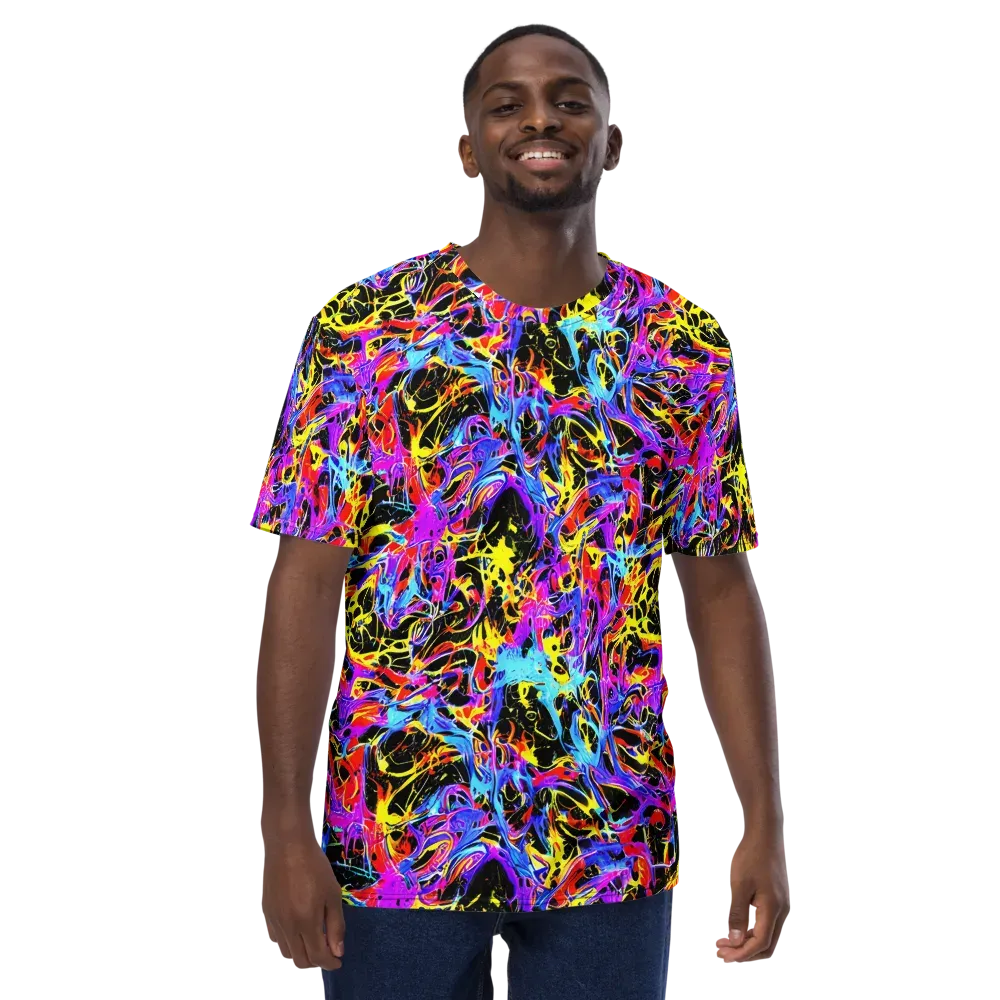 Spectrum Shockwave on Men's Crew Neck T-Shirt — Front