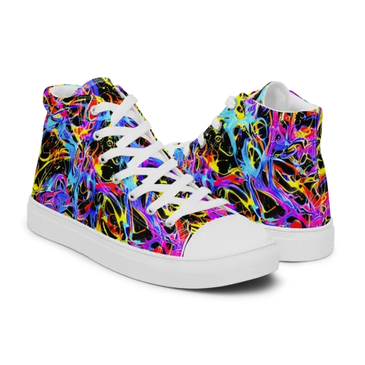 Spectrum Shockwave on a Men's High Top Canvas Shoes