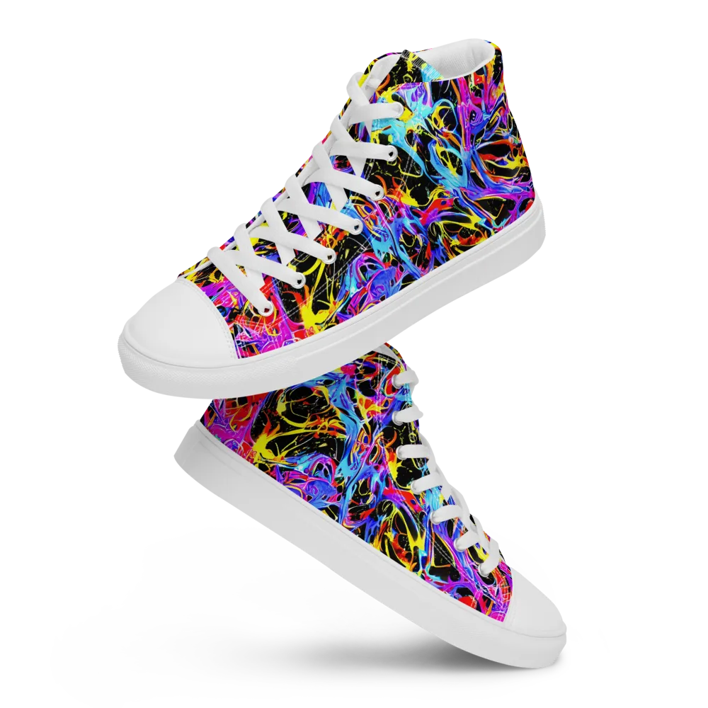 Spectrum Shockwave on Men's High Top Canvas Shoes — Front