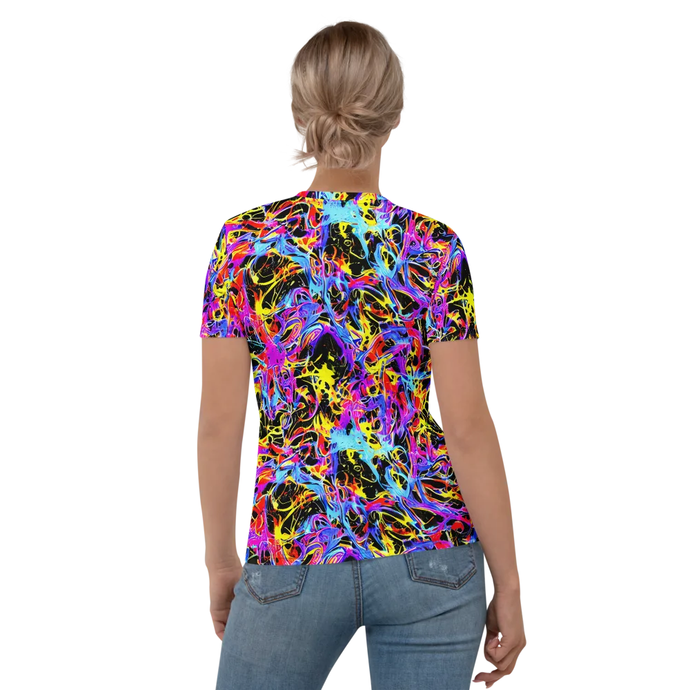 Spectrum Shockwave on Women's Crew Neck T-Shirt — Back