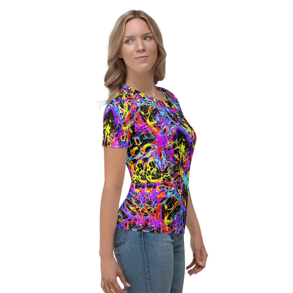 Spectrum Shockwave on Women's Crew Neck T-Shirt — Right