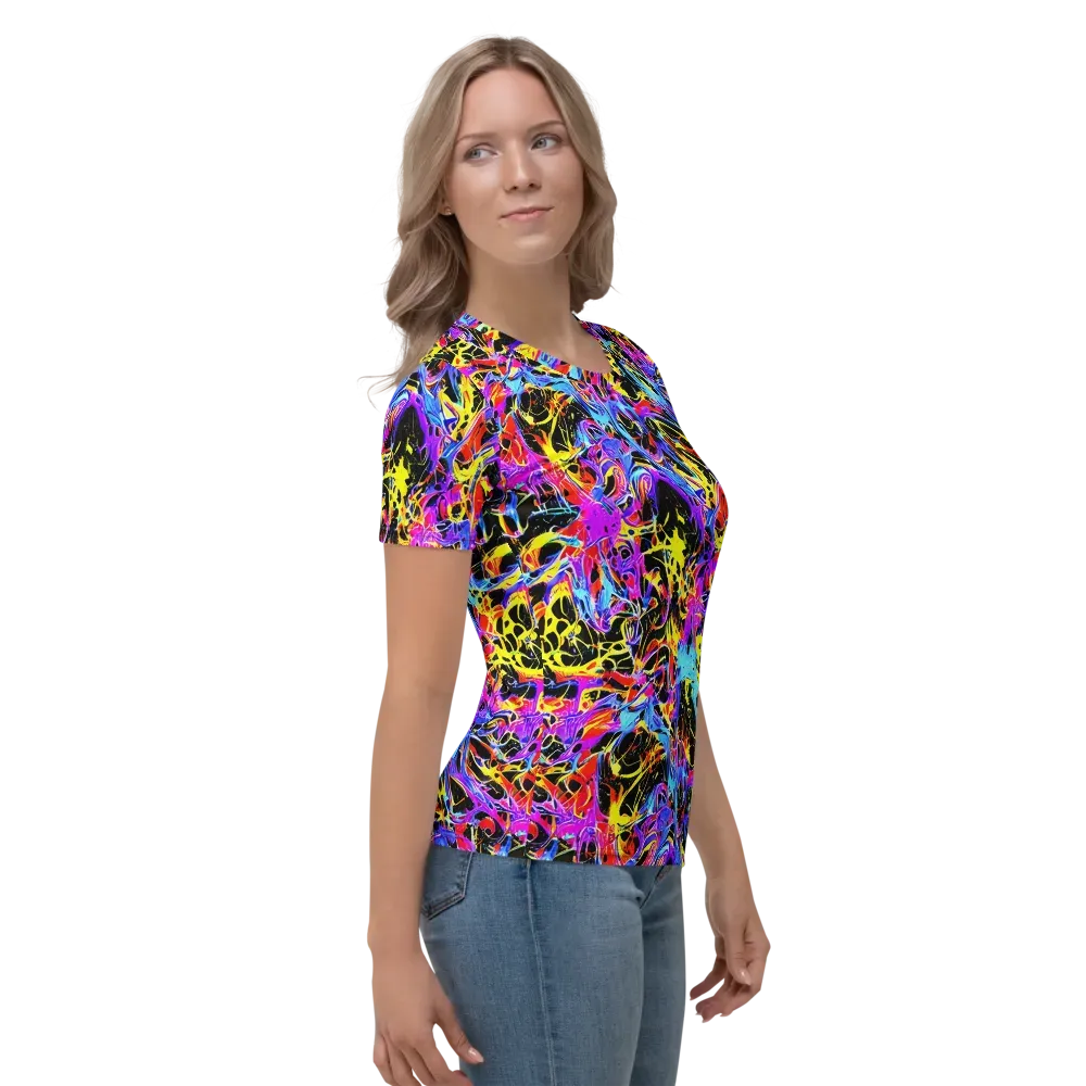 Spectrum Shockwave on Women's Crew Neck T-Shirt — Right