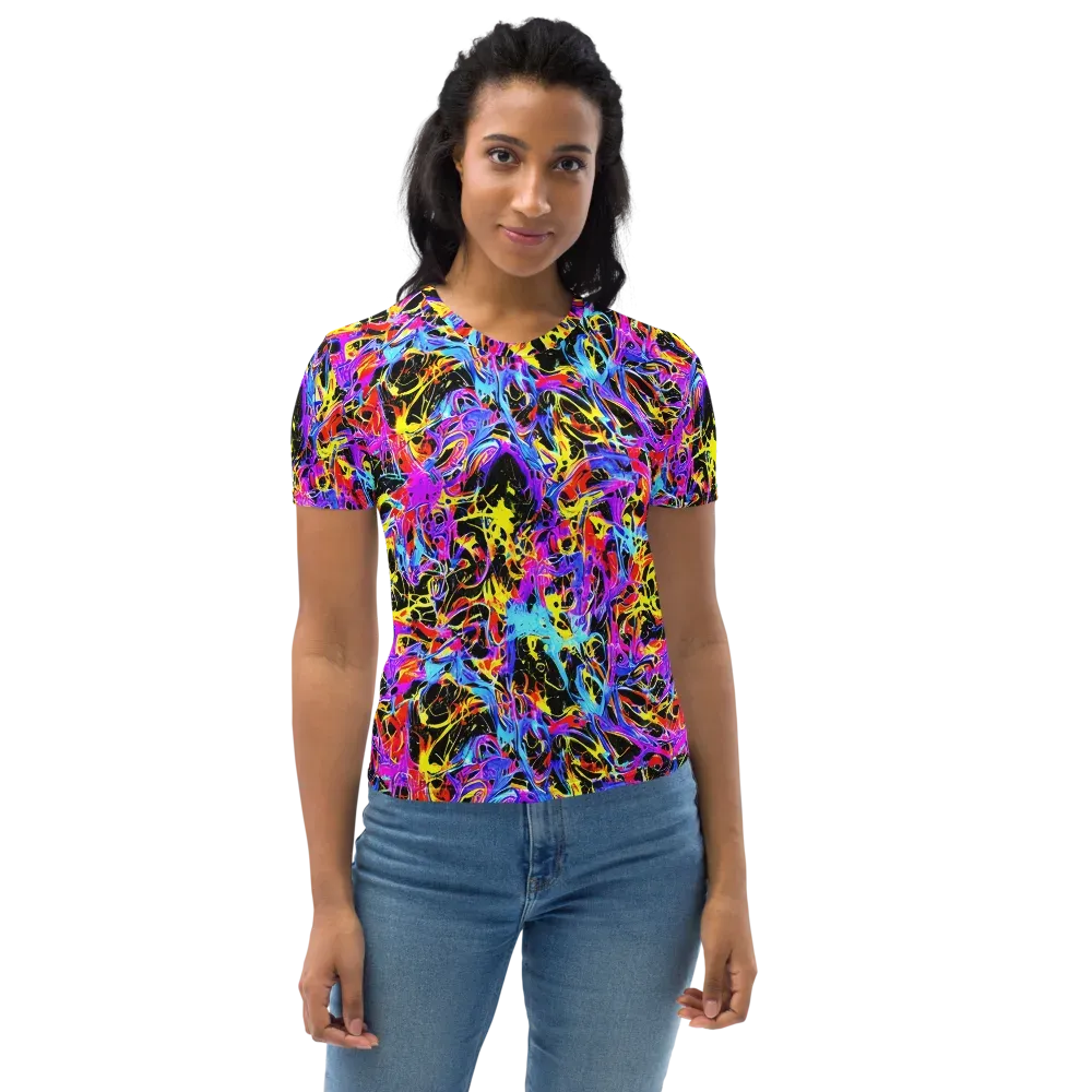 Spectrum Shockwave on Women's Crew Neck T-Shirt — Front