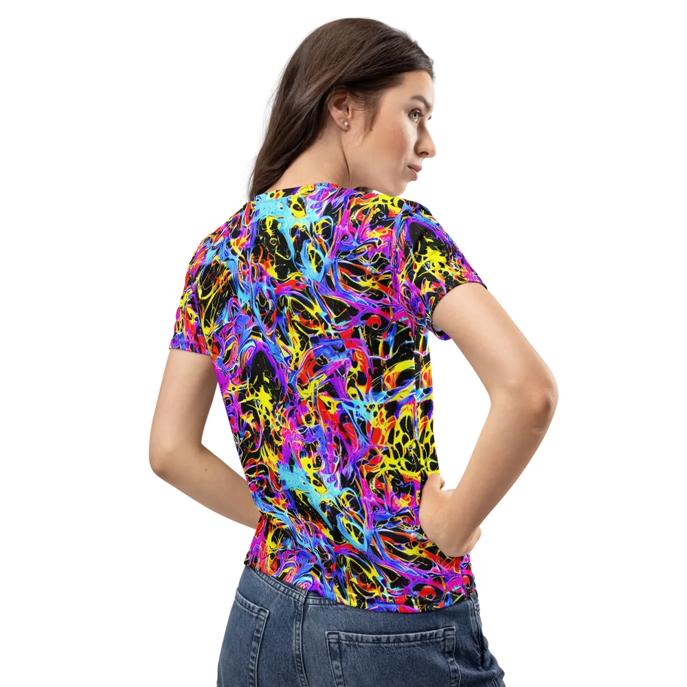 Spectrum Shockwave on Women's Crew Neck T-Shirt — Back