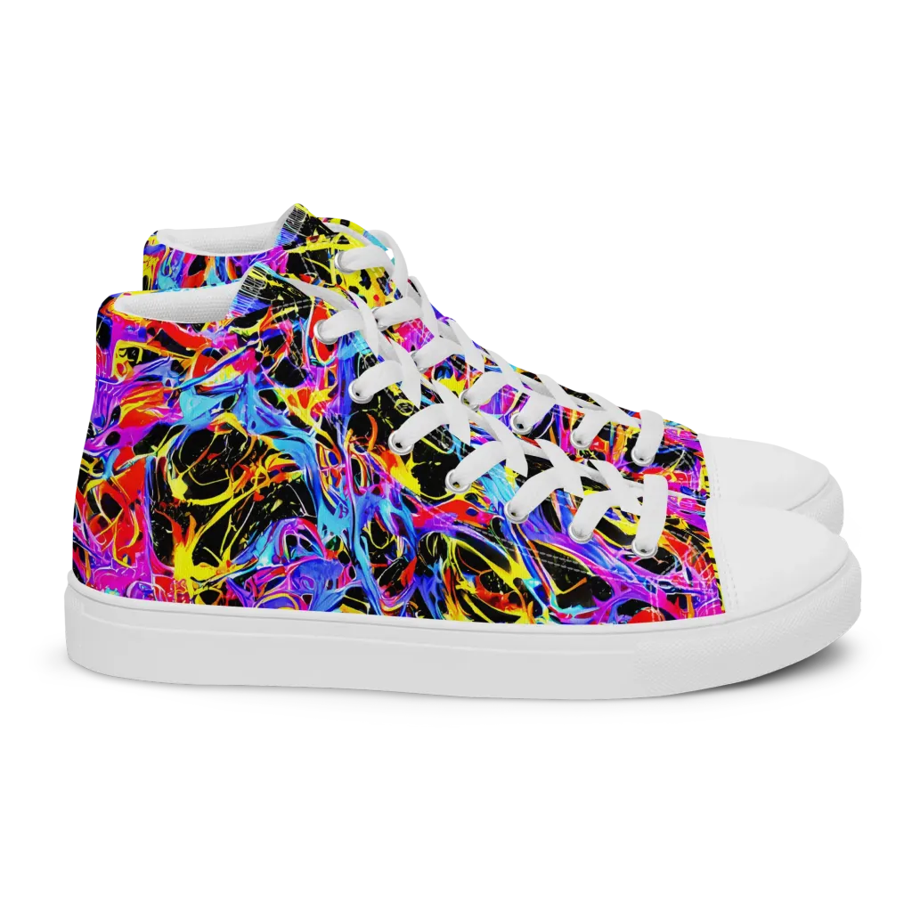 Spectrum Shockwave on Women's High Top Canvas Shoes — Right