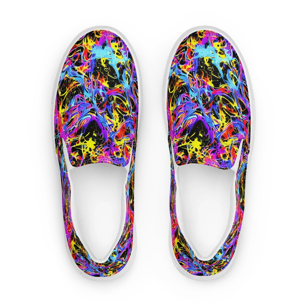 Spectrum Shockwave on Men's Slip-On Canvas Shoes — Front