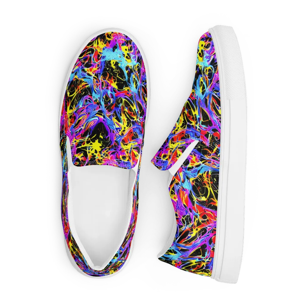 Spectrum Shockwave on Men's Slip-On Canvas Shoes — Front