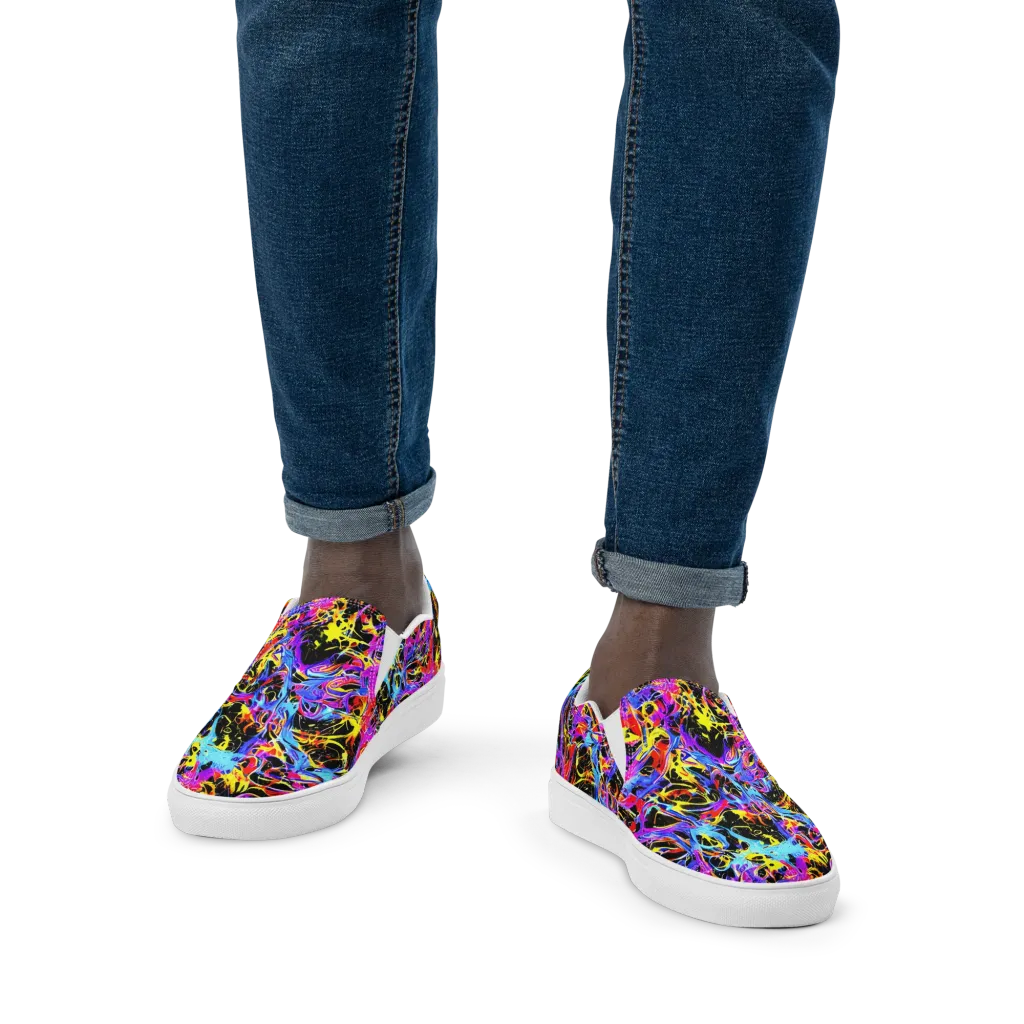 Spectrum Shockwave on Men's Slip-On Canvas Shoes — Front