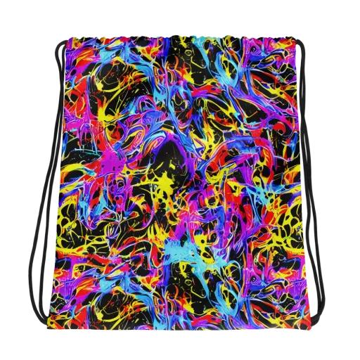 Spectrum Shockwave on a Drawstring Bag