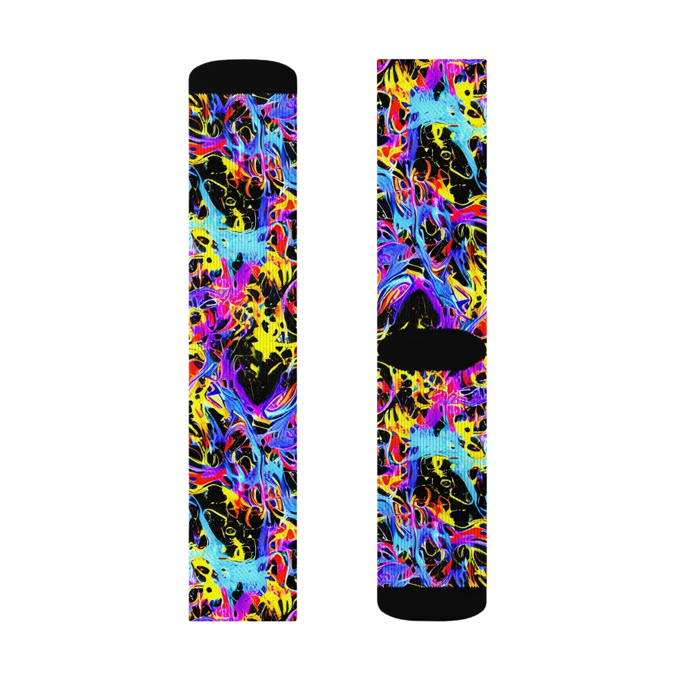 Spectrum Shockwave on Socks — Right Sock