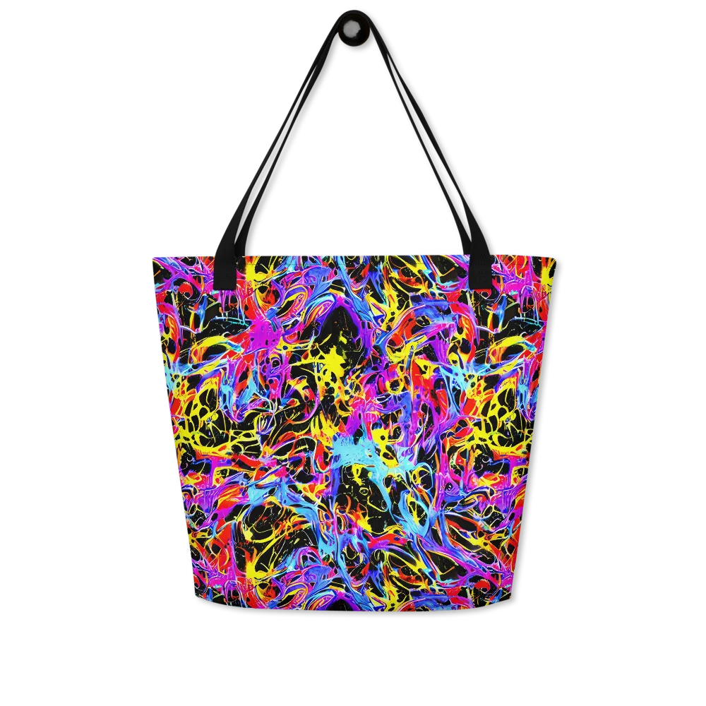 Spectrum Shockwave on Large Tote Bag W/ Pocket — Front