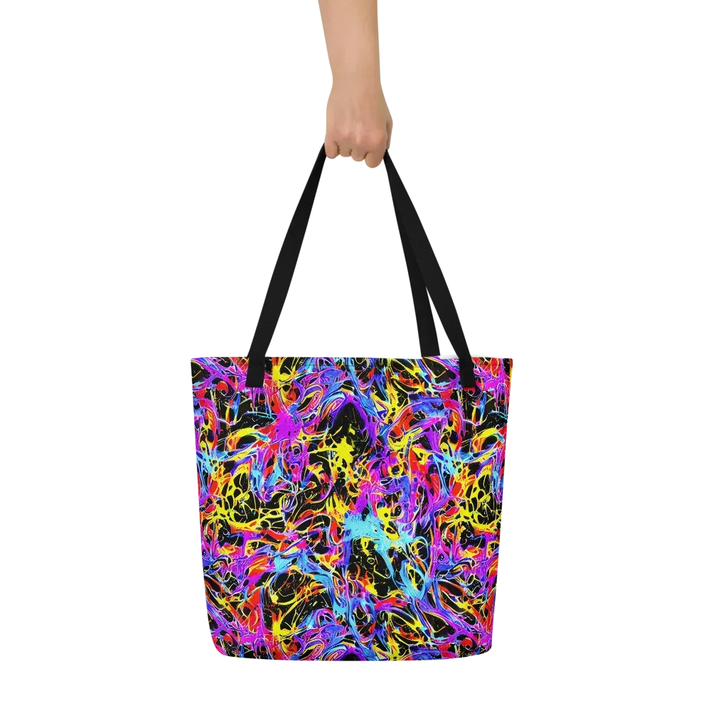 Spectrum Shockwave on Large Tote Bag W/ Pocket — Front