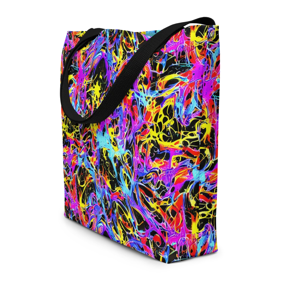 Spectrum Shockwave on Large Tote Bag W/ Pocket — Front