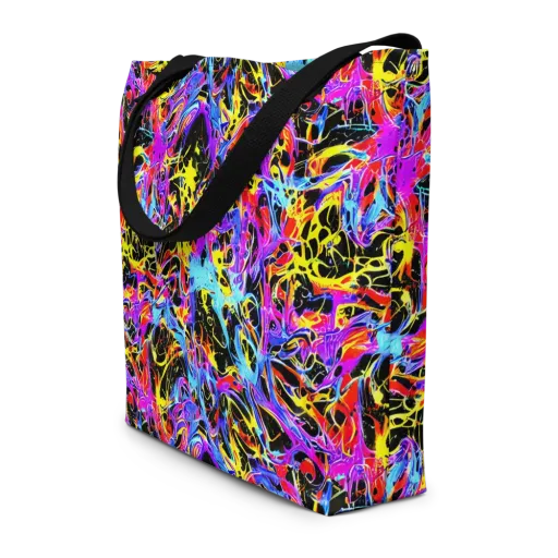 Spectrum Shockwave on a Large Tote Bag W/ Pocket