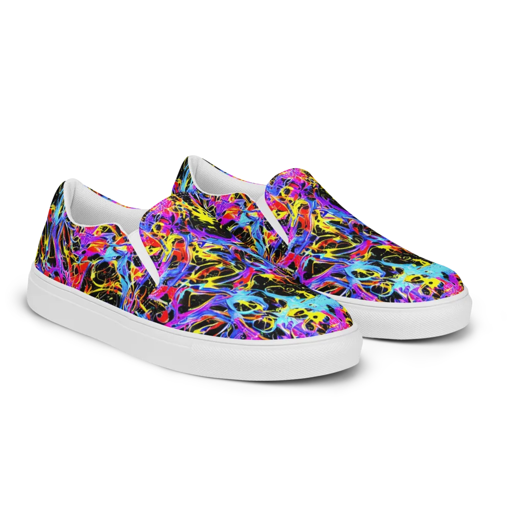 Spectrum Shockwave on Women's Slip-On Canvas Shoes — Right Front