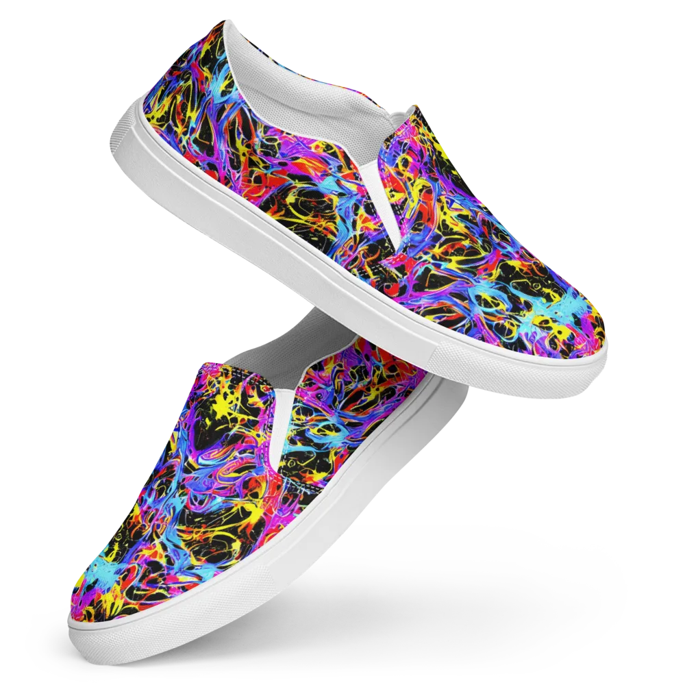 Spectrum Shockwave on Women's Slip-On Canvas Shoes — Front