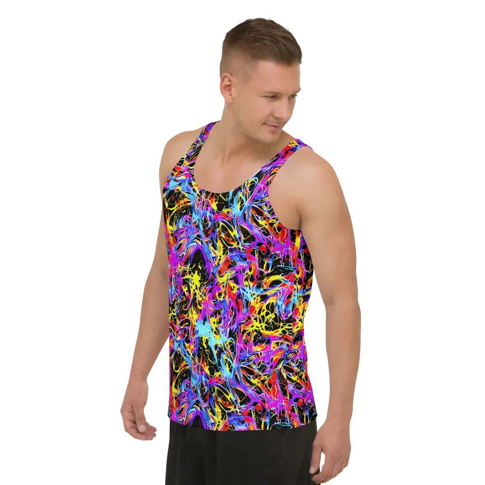 Spectrum Shockwave on Men's Tank Top — Left Front