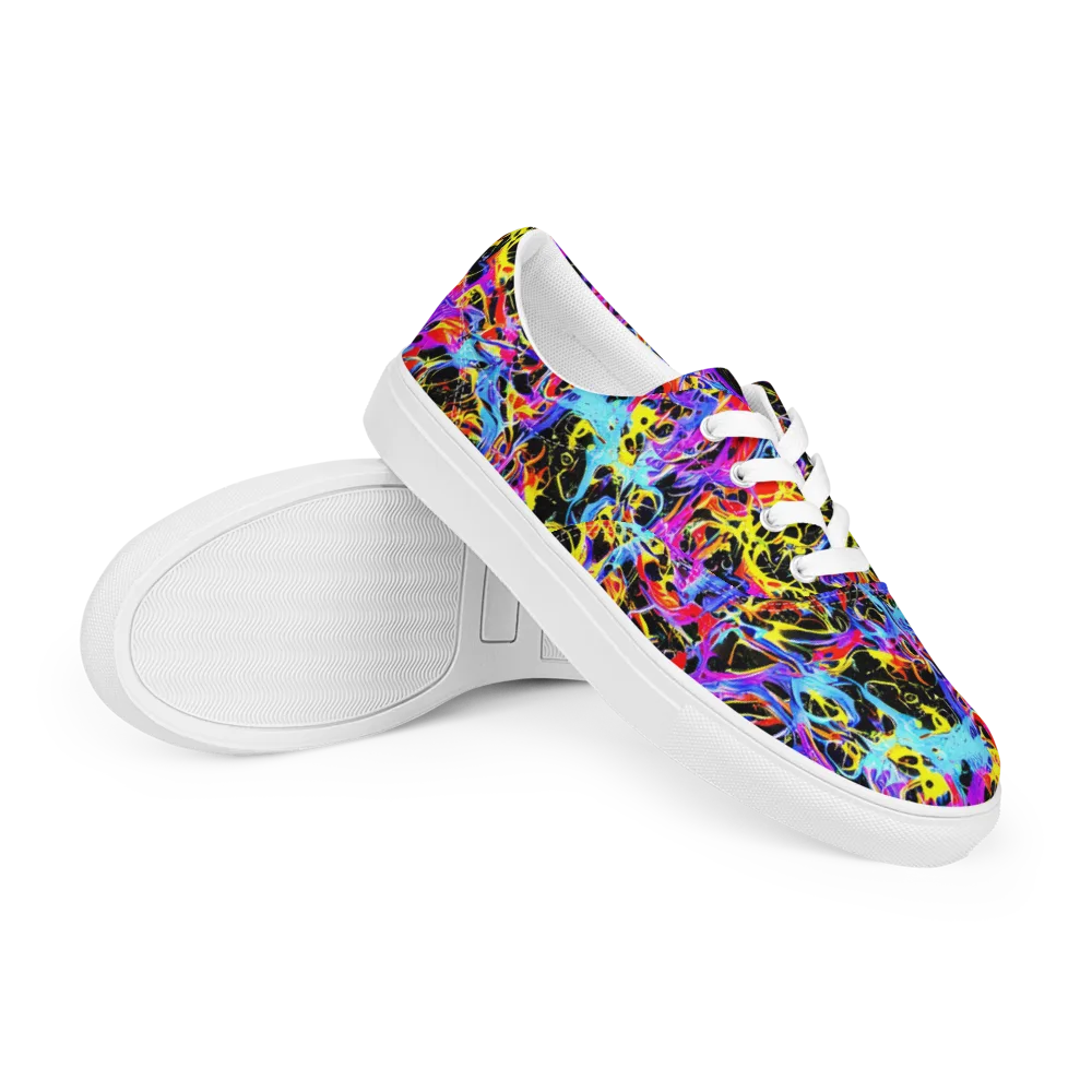 Spectrum Shockwave on Men's Lace-Up Canvas Shoes — Right Front