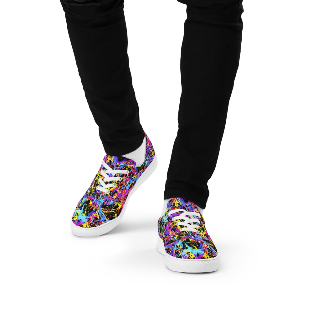 Spectrum Shockwave on Men's Lace-Up Canvas Shoes — Front