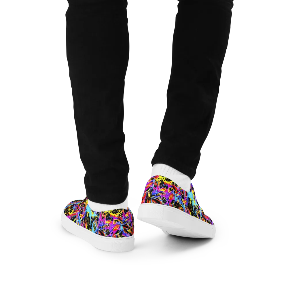 Spectrum Shockwave on Men's Lace-Up Canvas Shoes — Back