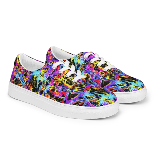 Spectrum Shockwave on a Men's Lace-Up Canvas Shoes