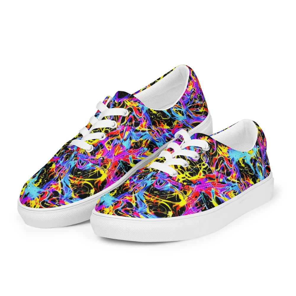 Spectrum Shockwave on Men's Lace-Up Canvas Shoes — Left Front