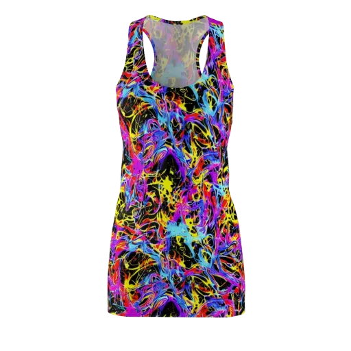 Spectrum Shockwave on a Racerback Dress