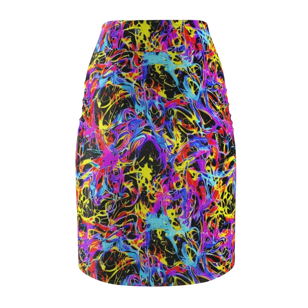 Spectrum Shockwave on Pencil Skirt — Back