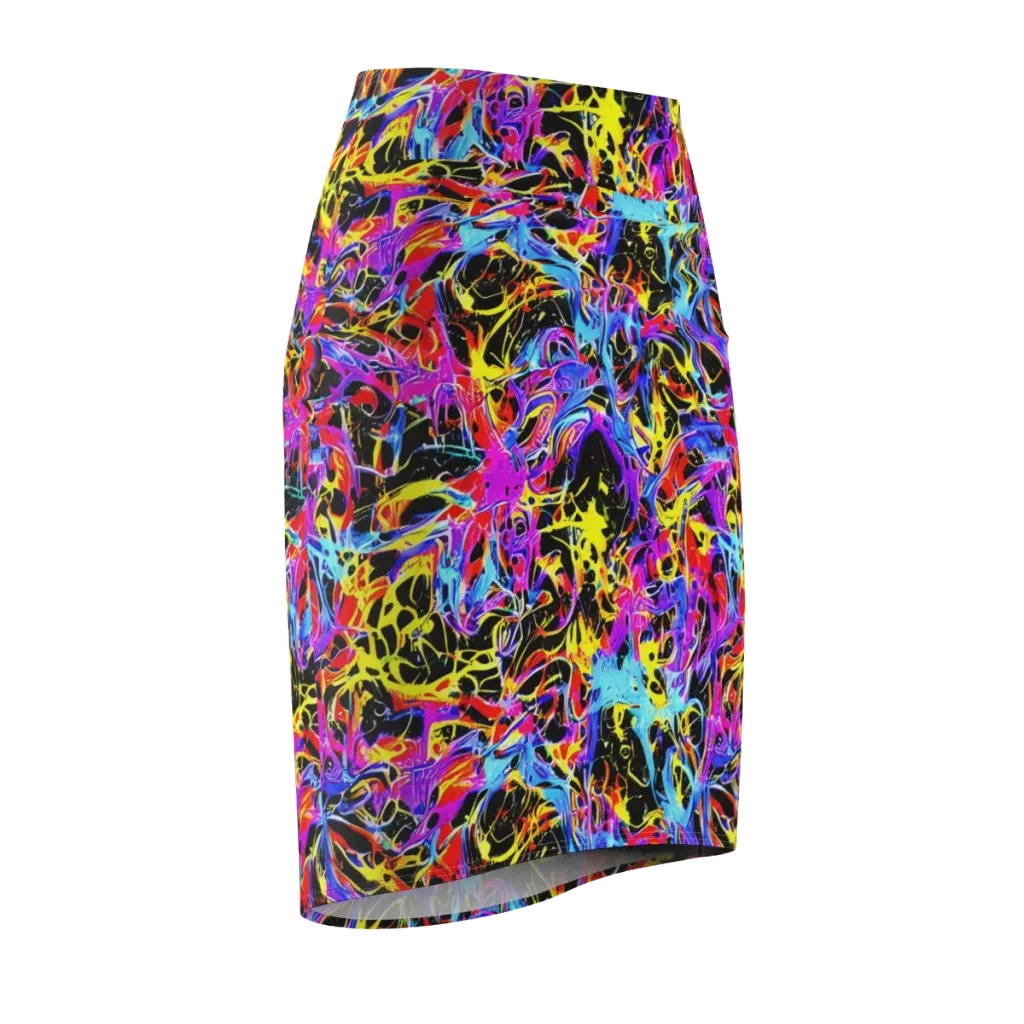 Spectrum Shockwave on Pencil Skirt — Front Side
