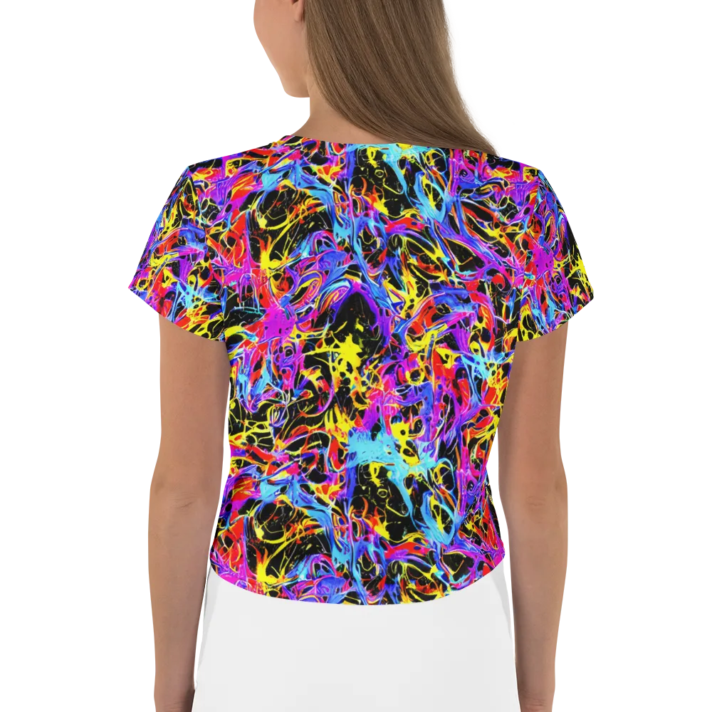 Spectrum Shockwave on Crop Tee — Back