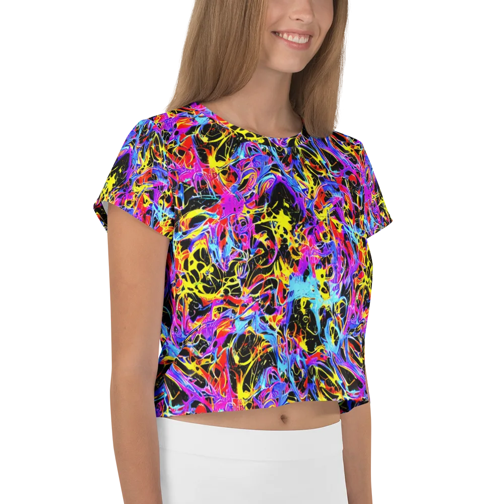 Spectrum Shockwave on Crop Tee — Right