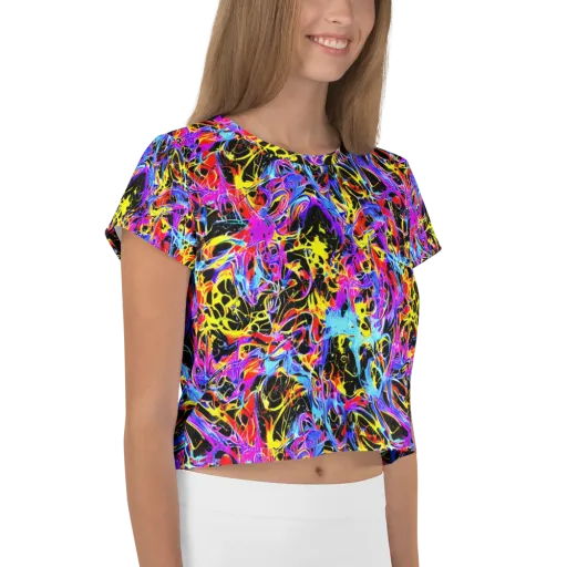 Spectrum Shockwave on a Crop Tee