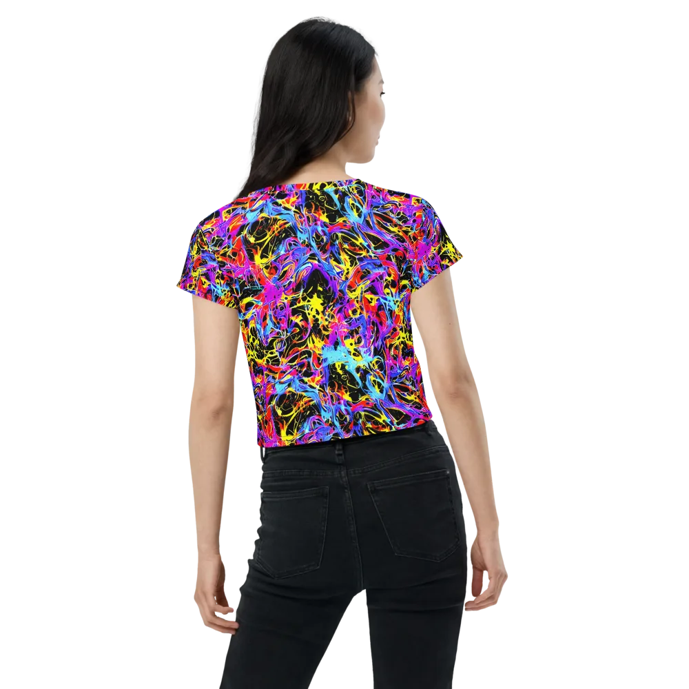Spectrum Shockwave on Crop Tee — Back