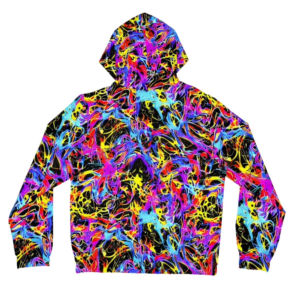 Spectrum Shockwave on Women's Full-Zip Hoodie — Back